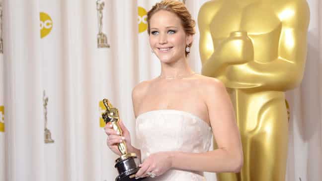 Lawrence na Oscaroch v roku 2013, Zdroj: thr.com