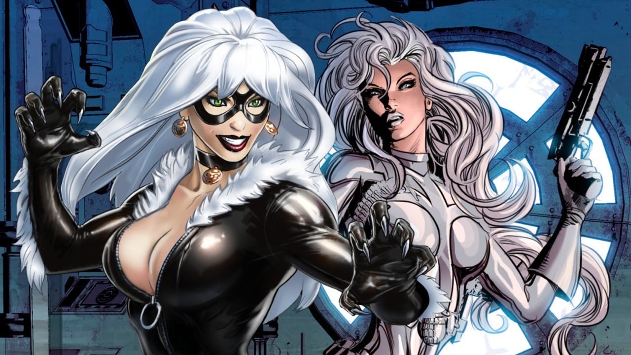 Black Cat a Silver Sable vo svojich komiksových podobách
