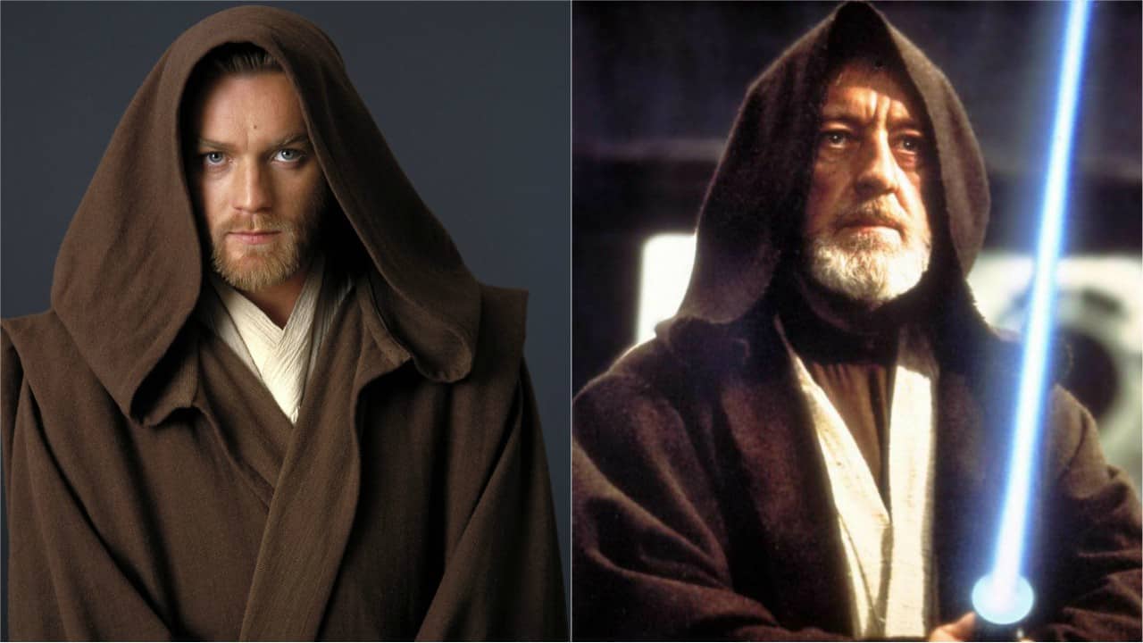 Obi-Wan Kenobi v podaní Ewana McGregora (I-III) a v podaní Aleca Guinnessa (IV-VI)