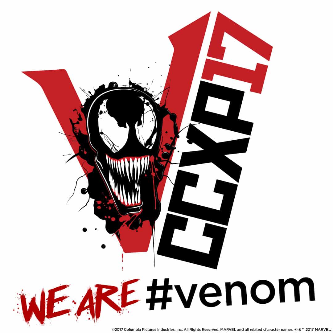 Oficiálne logo filmu Venom na brazílskom Comic-Cone