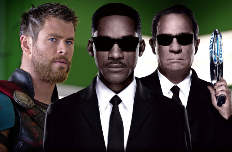 Chris Hemsworth muži v čiernom
