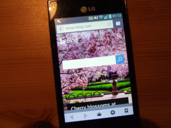 LG Optimus L5 (E610) vie otvoriť každú webstránku