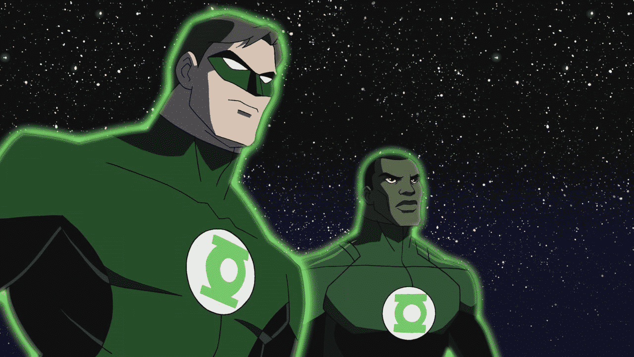 Hal Jordan a John Stewart v animovanej podobe