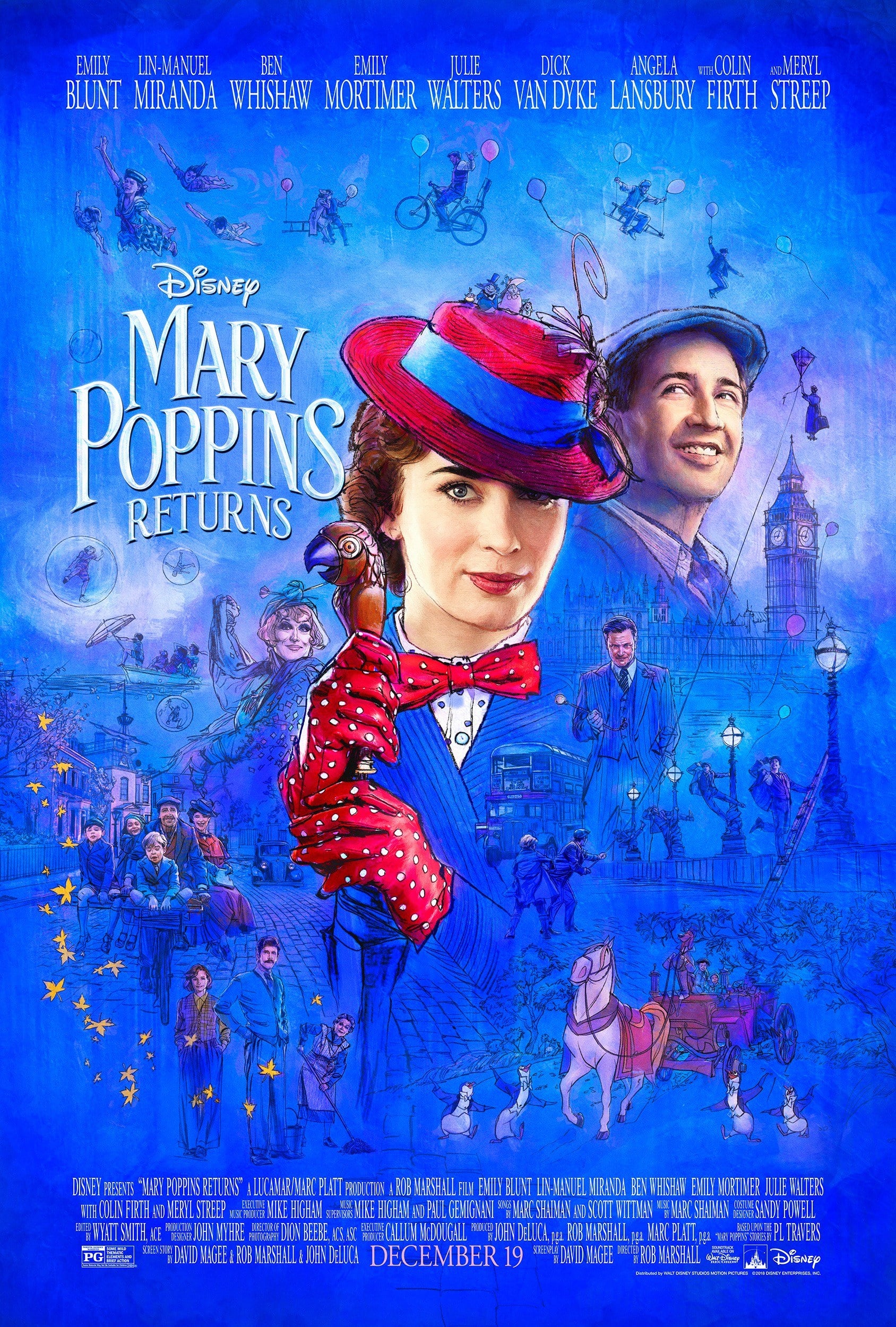 Oficiálny plagát k filmu Mary Poppins Returns 