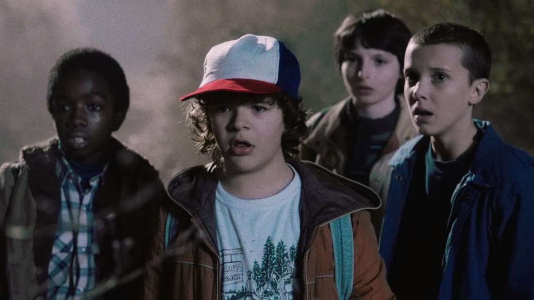 Dustin, Lucas, Mike a Eleven - Stranger Things