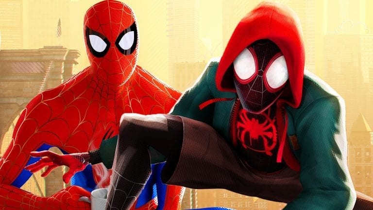 potitulková scéna filmu Spider-Man: Paralelné svety