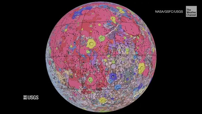 mapa Mesiac