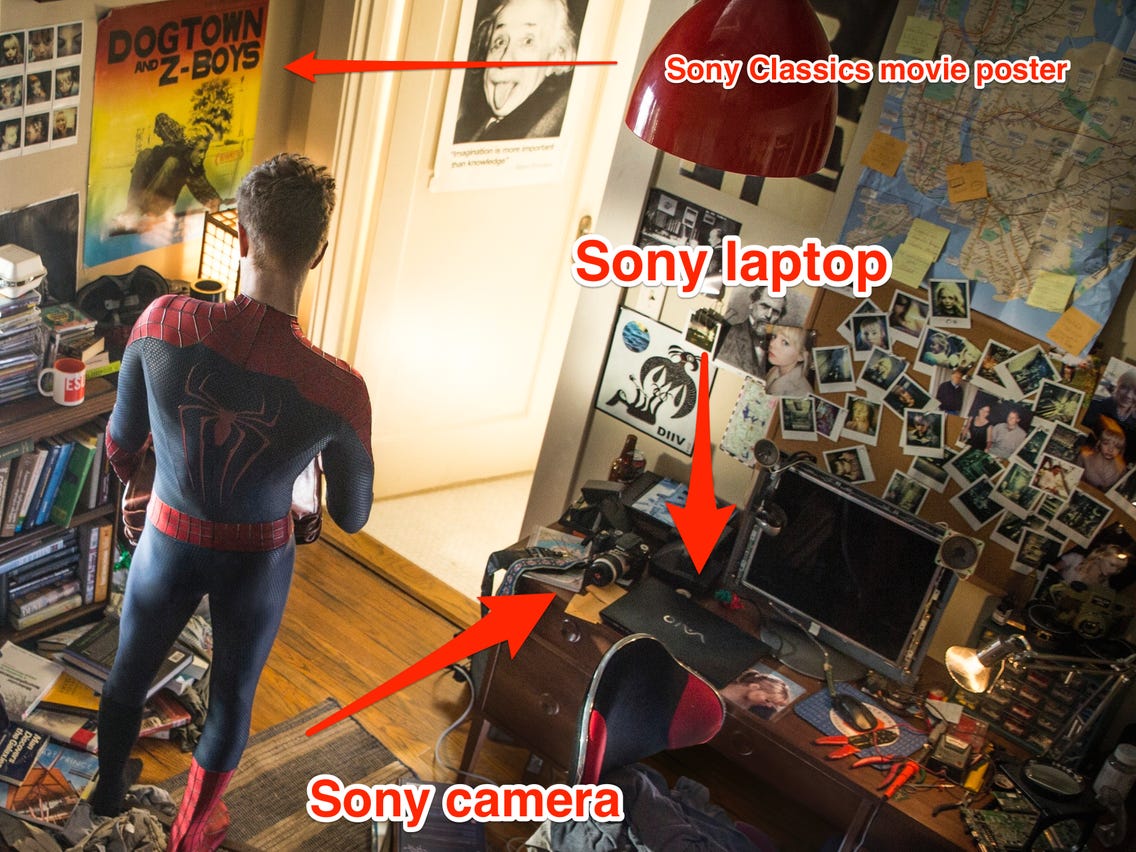 The Amazing Spider-Man Product Placement