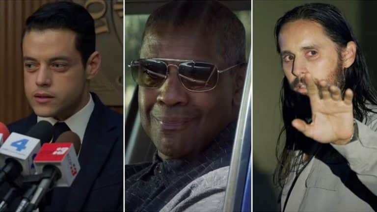 Prvá ukážka na nový kriminálny triler spája Ramiho Maleka, Denzela Washingtona a Jareda Leta
