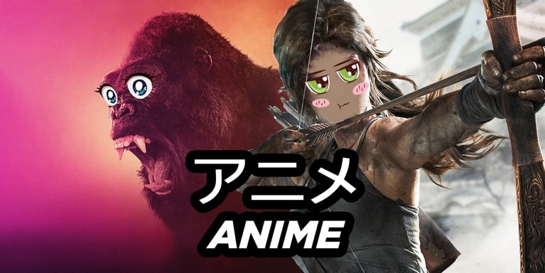 Kong anime Tomb Raider