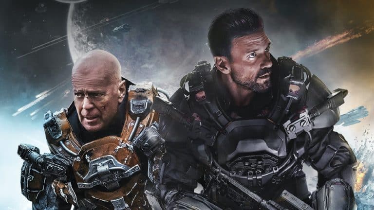 Bruce Willis a Frank Grillo z budúcnosti bojujú proti mimozemšťanom v ukážke na sci-fi Cosmic Sin