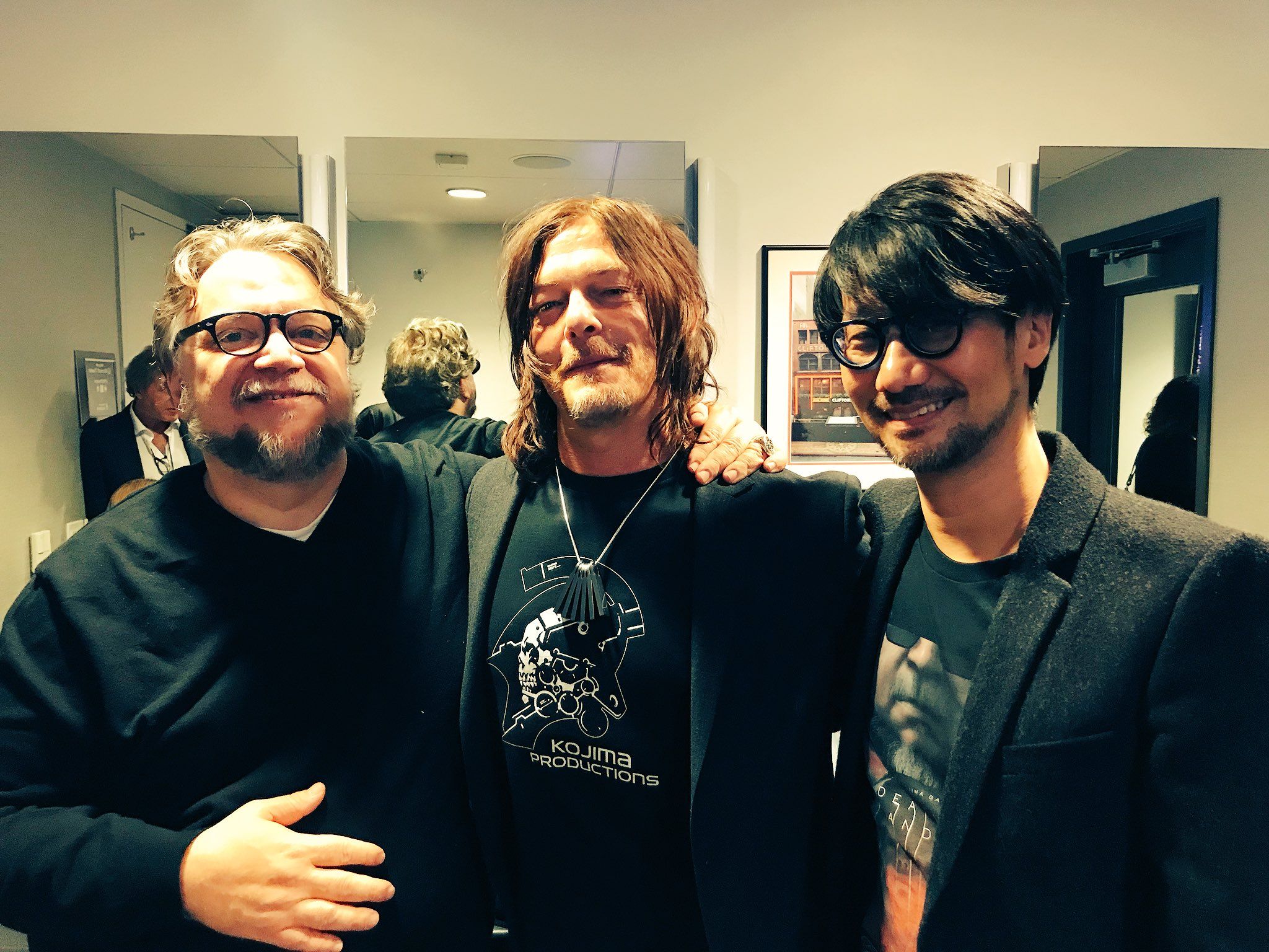 Guillermo del Toro, Norman Reedus a Hideo Kojima