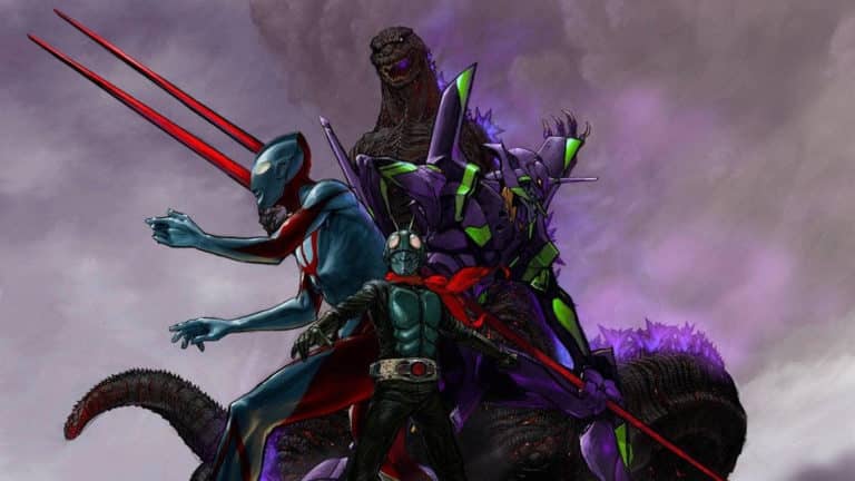 Japonskí Avengers: Godzilla, Ultraman, Evangelion a Kamen Rider spoja sily v spoločnom projekte