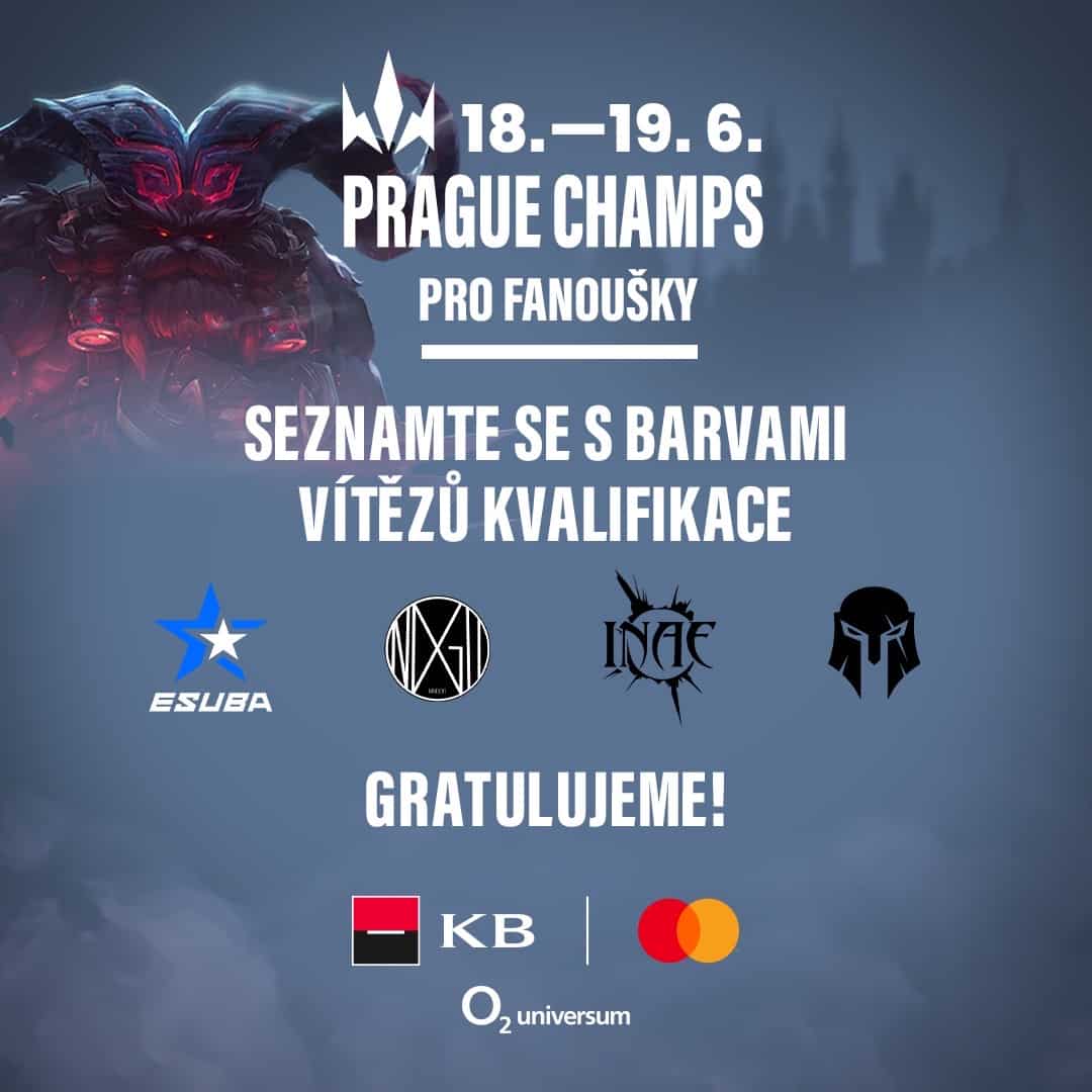 Výsledky otvorenej kvalifikácie Prague Champs