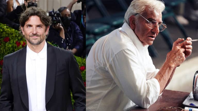 Bradley Cooper je na nespoznanie ako Leonard Bernstein v prvých záberoch filmu Maestro
