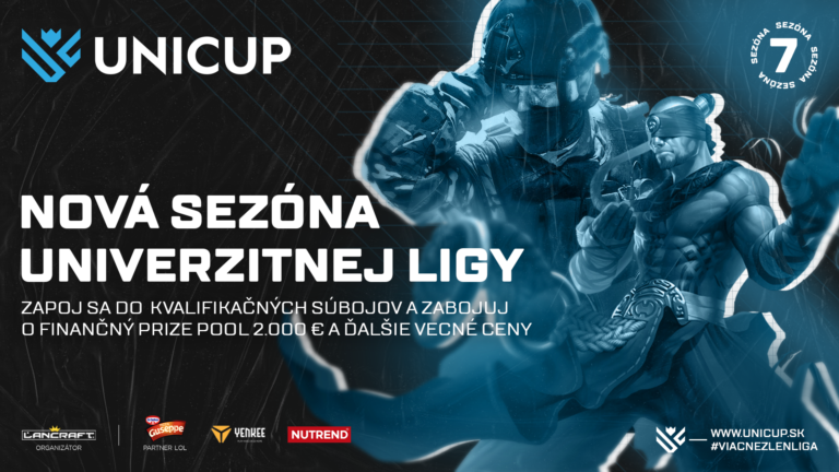 Siedma sezóna univerzitnej ligy UniCup v novom formáte. Šancu o 2 000 € a univerzitný trón bude mať každý