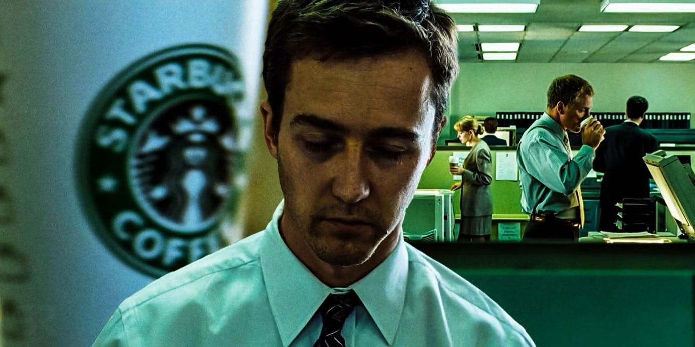 Klub Bitkárov - Starbucks - pitie kávy