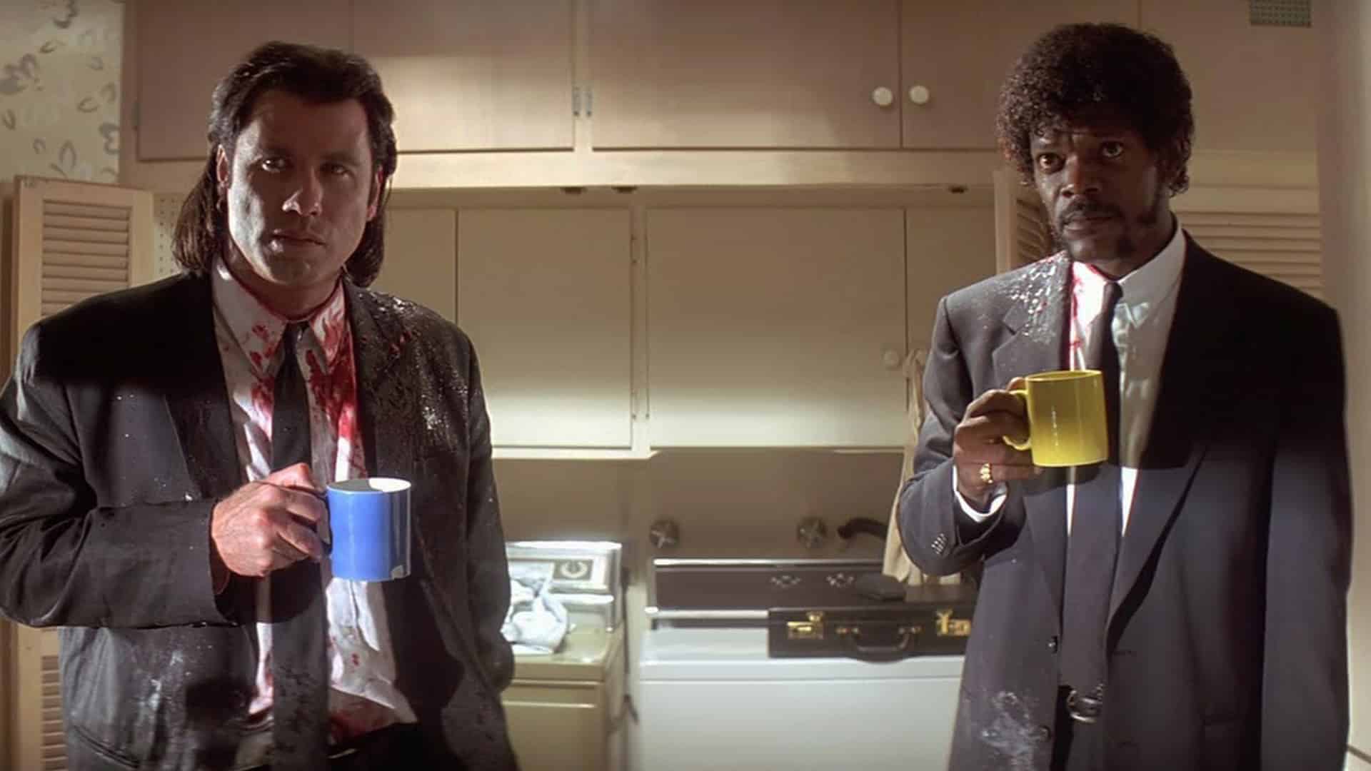 Pulp Fiction film - pitie kávy scéna
