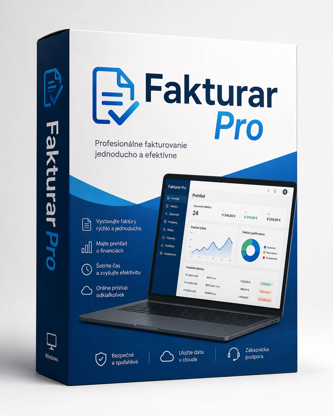 Fakturačný software Fakturar Pro | ročná licencia pre Windows